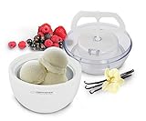 Con solo pulsar un botón puedes preparar fácilmente deliciosos helados, sorbetes y yogur congelados.