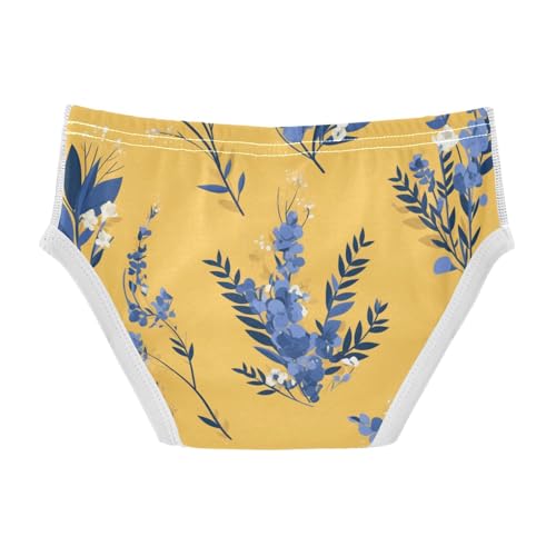 KLL French Farmhouse Yellow Blue Baby Boys Cotton Briefs Breathable Children Undies2