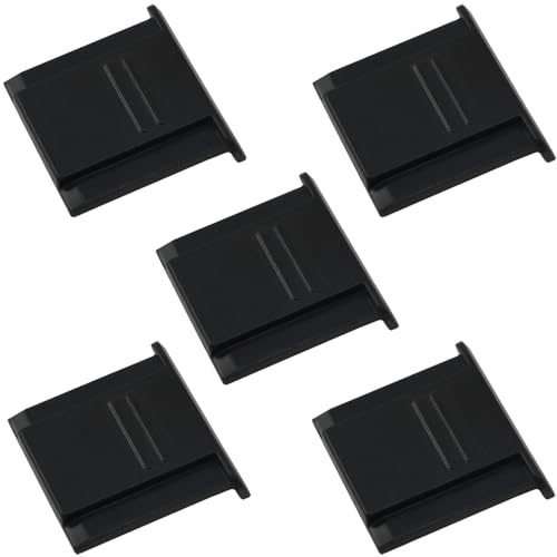 BLLNDX 5PCS Camera Hot Shoe Cover ABS Plastic SLR Flash Hot Shoe Protective Cover Shield Hot Shoe Contacts Camera Dustproof Damage Protective Cover for Photographic Equipment Accessories