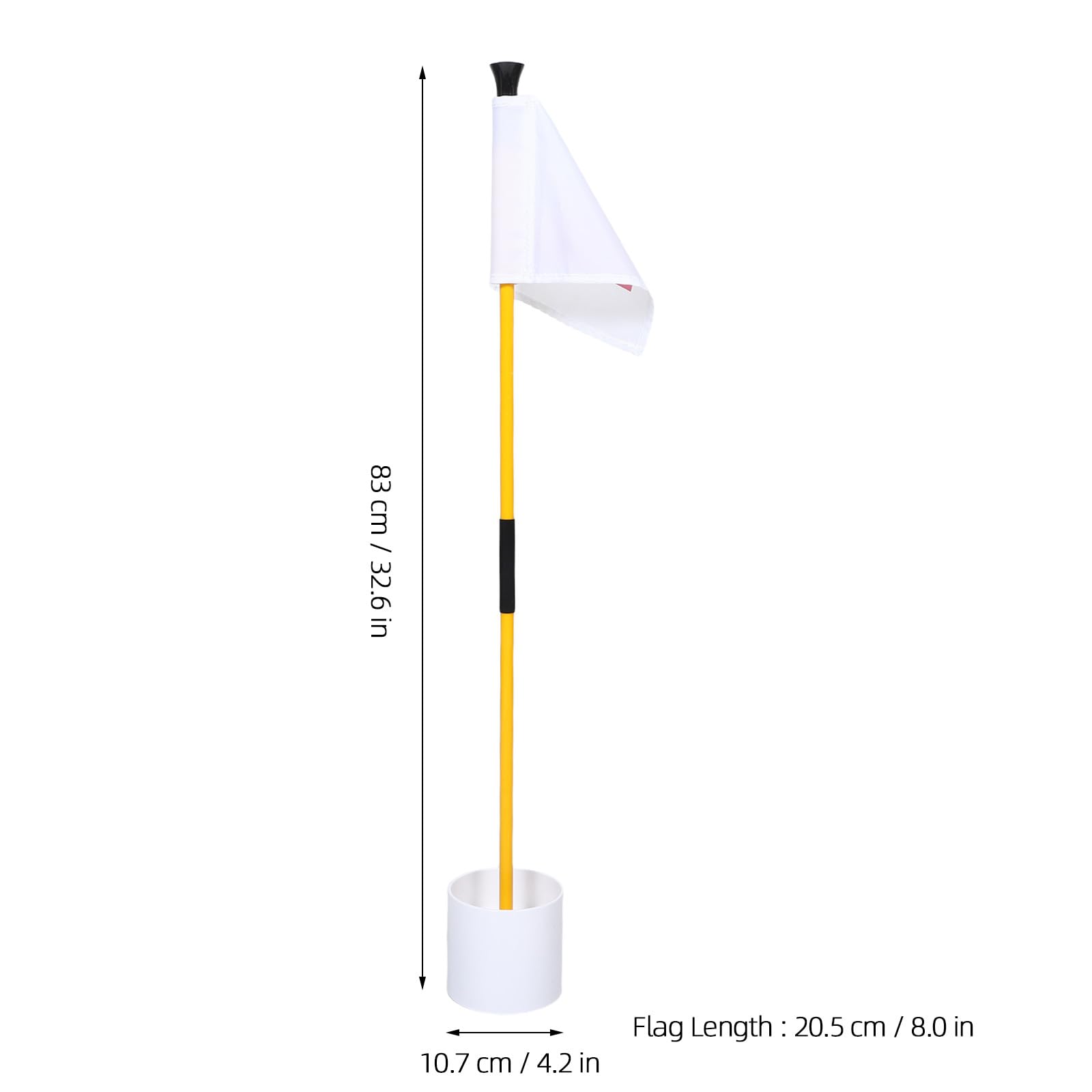 Didiseaon Golf-Flaggenstock, 82,8 cm (2,72 Fuß), Flagge Nr. 1 für das