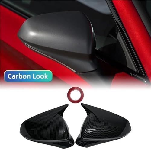 Garniture rétroviseur Seat Leon MK4 masquer rayures avec style carbone Cupra
