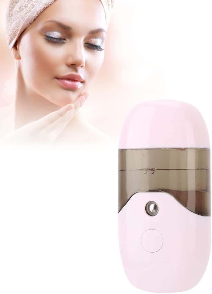 50ml Facial Mister,Mini Portable Handheld Face Steamer USB Facial Spray Face Make-up Beauty Sprayer Machine Cleaning Pores for Facial Hydrating for Skin Care Office and 50ml Facial Mister,Mini Portable Handheld Face Steamer USB Facial Spray Face Make-up Beauty Sprayer Machine Cleaning Pores for Facial Hydrating for Skin Care Office and