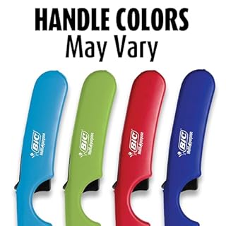 BIC Multi-purpose Classic Edition Lighter, Assorted Handle Colors, 10-Pack