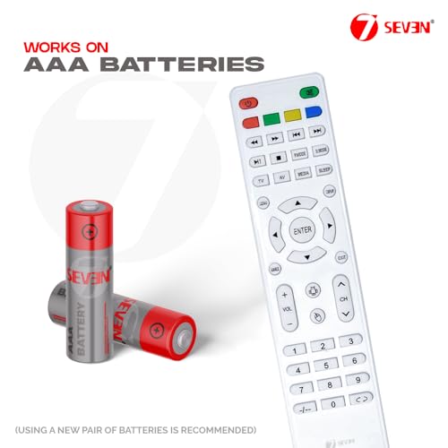 Image of 7SEVEN Replacement for PA220 Original AUXUS Remote Control for Monitor and Smart Android LCD led tv and Suitable for Various Models and Size of Television