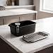 Imagen de Xgdsnly Freidora Rectangular con Tapa Portátil Sartén Profunda Antiadheren Olla para Cocineros