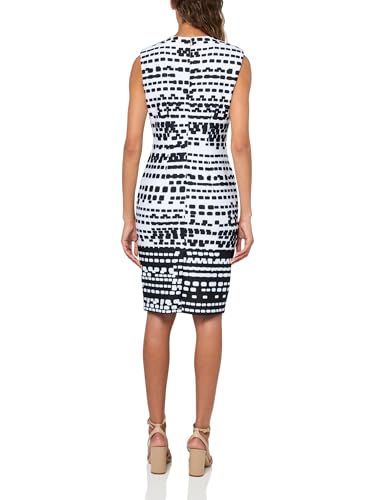 Calvin Klein Women's Scuba Sleeveless Career Sheath Dress2