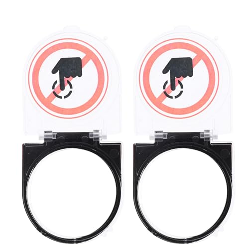 Protector de botón de seguridad redondo para evitar que las mascotas apaguen el PC de casa