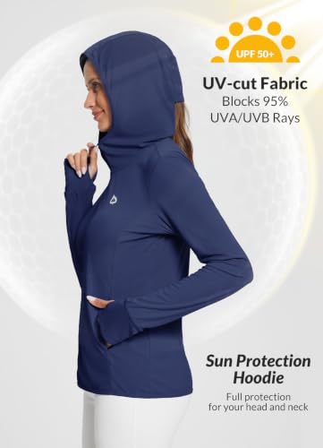 Image of baleaf Women's Sun Protection Jacket Hoodie Clothing Lightweight Long Sleeve Sun Cover Up Shirt