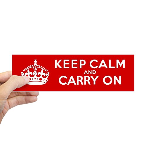 Keep Calm and Carry On Bumper Sticker