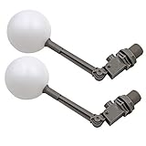 MACGOAL 2 Pieces 3/4 Water Float Valve with Adjustable Arm Automatic Fill Float Ball Valve for...