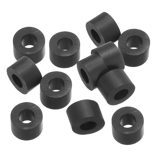 PATIKIL 12pz Rondelle Piatte in Gomma M8, Rondella Piatta 8mm ID x 16mm OD x 10mm Spessore Anello Tenuta Separatore Guarnizione per Tubo Rubinetto Tubo Acqua Bullone Fissaggio, Nero