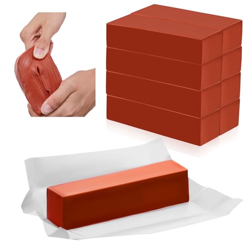 Image of Amylove 8 Pcs Fire Barrier Plumbers Putty Duct Seal Electrical Putty for Wall, Duct, Plumbers, 1.45 in x 6 in, Red