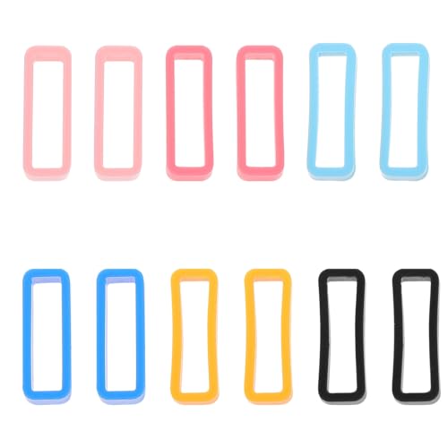 HOMOBABE Anillos de Silicona para Correa de Reloj, 12 Piezas Reemplazables para Correas Deportivas y Smartwatch, Accesorios Duraderos para Uso Diario