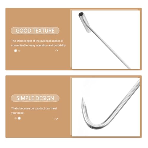 Gancho para tapas de alcantarilla de 50cm extractor de pozos de registro y persianas enrollables 3