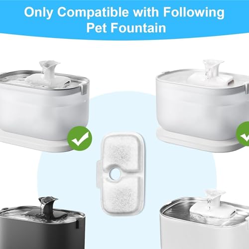 Set de filtros para fuente de agua para gatos miniatura 6