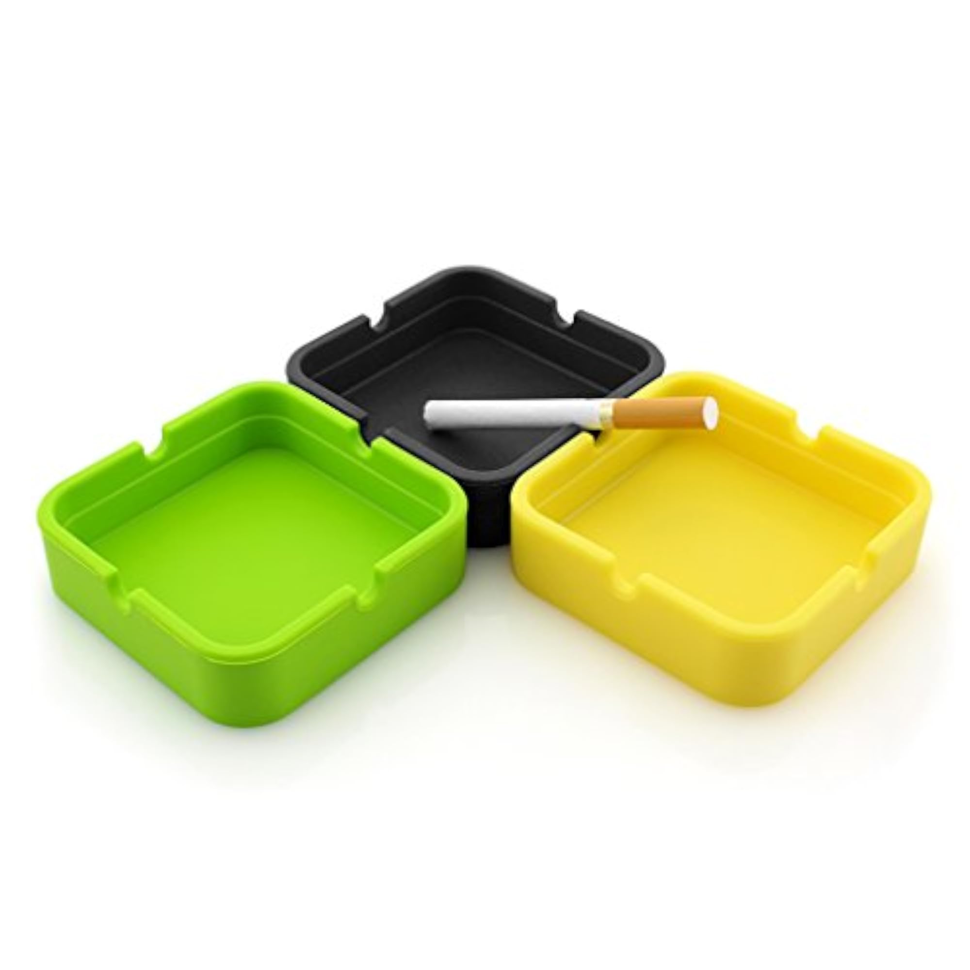 Silicone Ashtray Ash Tray, Black