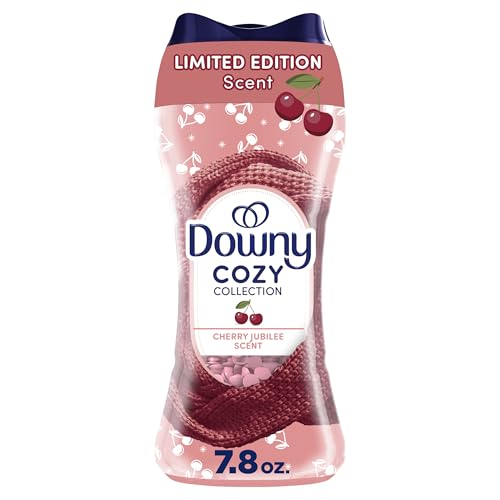Downy Cozy Collection In-Wash Laundry Scent Booster Beads, Cherry Jubilee Scent, 7.8 oz, Limited...
