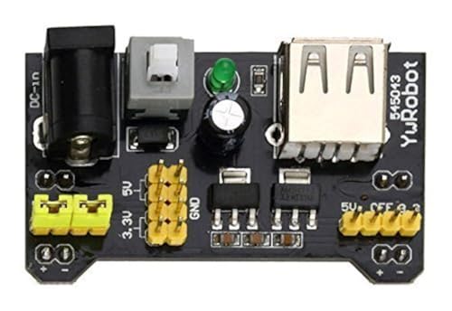 CorpCo MB102 Breadboard Power Supply Module 3.3V/5V for Arduino Board Solderless Breadboard