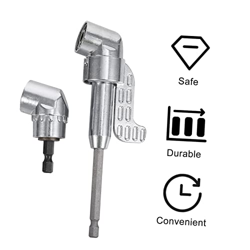 Cubtol 2Pcs 105 Corner Drill Bit Electric Screw Driver Accessory Screwdriver Drill Attachment Right Angle Drill Adapter Right Angle Drill Extension Electric Drill Accessories Lengthen #TOP6