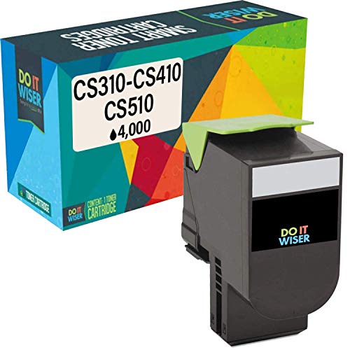Do it Wiser Compatible Toner Cartridge Replacement for Lexmark 701HK CS310n CS310dn CS410n CS410dn CS410dtn CS510de CS510dte 70C1HK0 (4,000 Pages, Black)