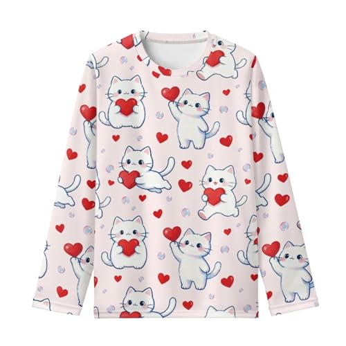 Image of Renewold Boys Girls Tees Kids T-Shirt Long Sleeve Crewneck T Shirts Casual Athletic Tops Clothing for Home School Travel