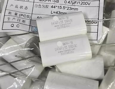 Condensateur 0.47uF 1200V absorption non inductive pour filtrage axial