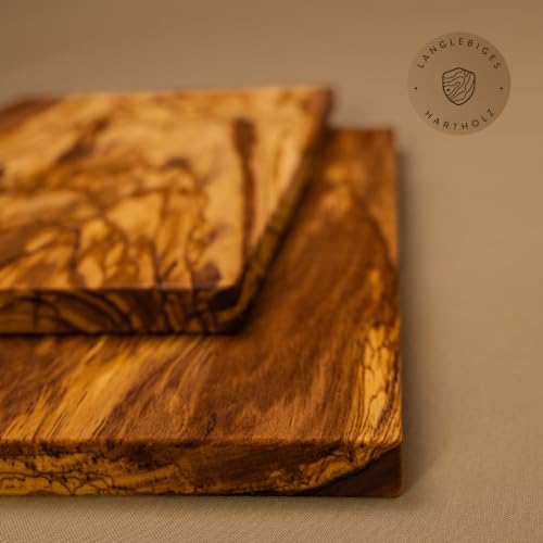 DAS OLIVENHOLZBRETT® / Olivenholz Schneidebrett rechteckig/Frühstücksbrett aus Holz/Brotzeit-Frühstücksbrettchen rechteckig/Vesperbrett… – Ansicht 3