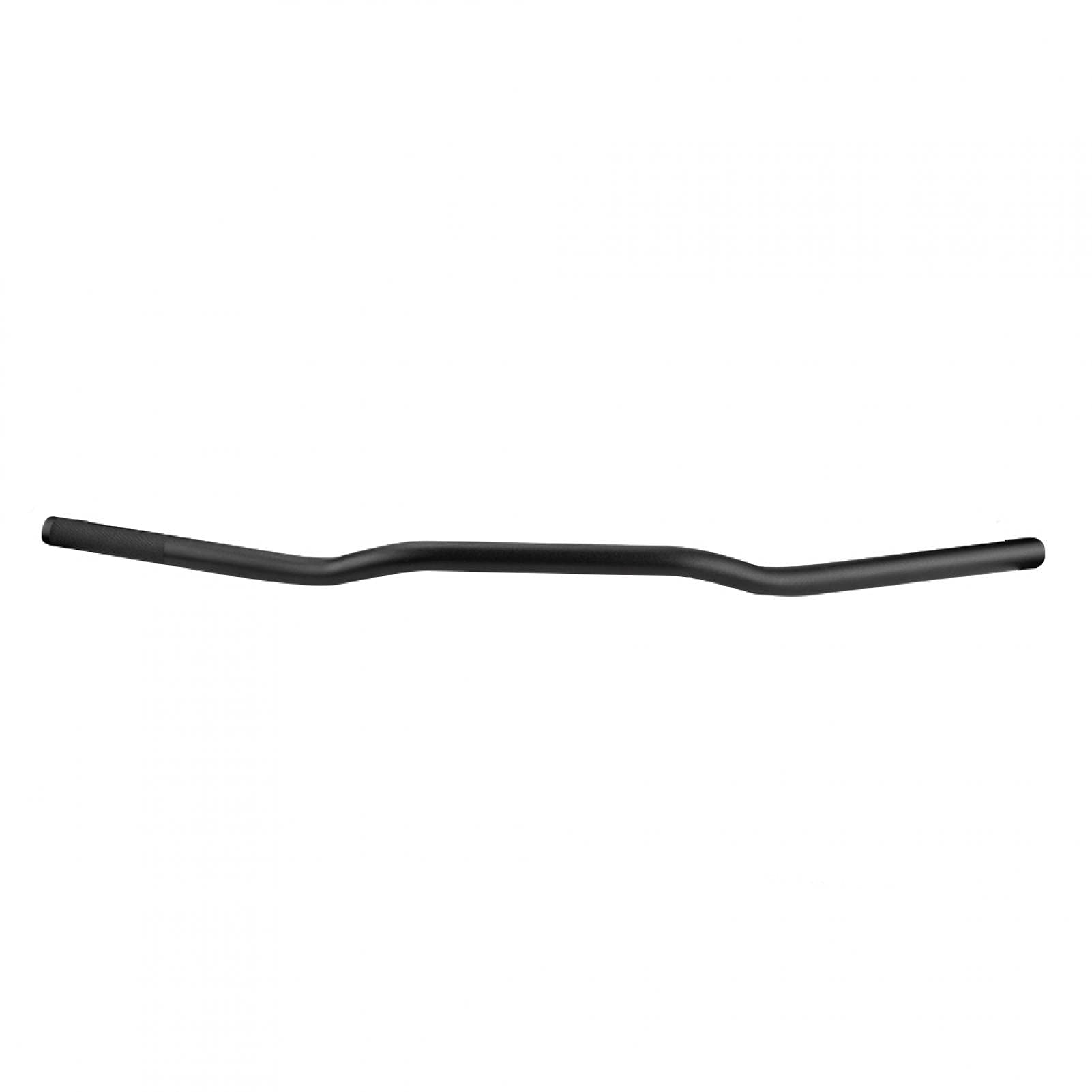 Dioche - Manubrio per moto, in lega di alluminio, diametro 22 mm, stile retrò, modificato, piatto (nero)