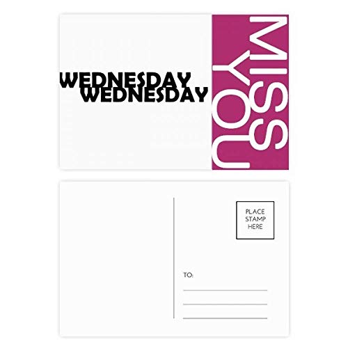 Carte postale mercredi lot créatif de cartes de remerciement pour accompagner tous vos cadeaux
