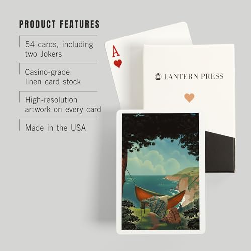 Lantern Press Naipes Póker 52 Cartas Serie Costera miniatura 3