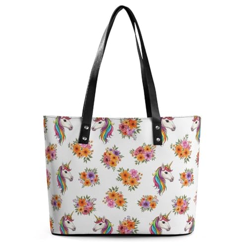 Women's PU Leather Shoulder Bag Handbag Shopping Purse Handle Satchels Totes Clutch