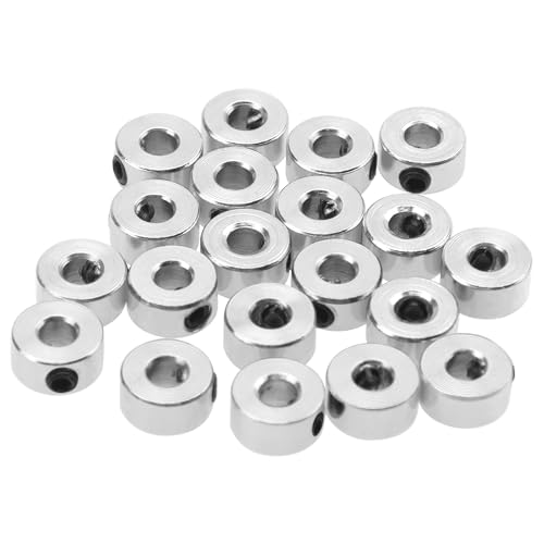 20Pcs ShareGoo 1/8" Plated Landing Gear Stopper 0.31"x 0.12" Wheel Collar for RC Airplane Model Aircraft Replacement