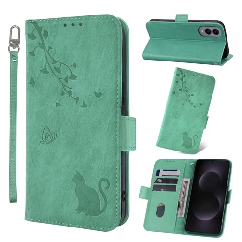 Galaxy S25 Edge �P�[�X �蒠�^ �M�����N�V�[s25�G�b�W �P�[�X ���z�^ �g�уJ�o�[ �X�}�z�P�[�X Jajaful ����炭���[S25�G�b�W �P�[�X �ϏՌ� �X�^���h�@�\ �J�[�h���[ PU���U�[ �y�� �L �O���[��