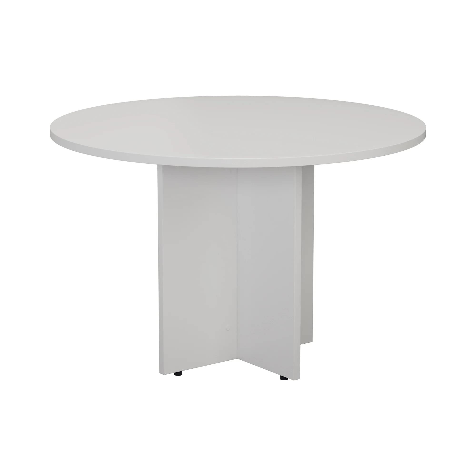 TC Group - 1100mm Circular Meeting Table - White