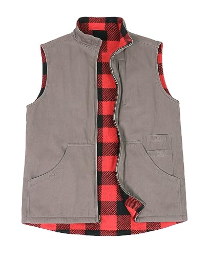 Image of ZENTHACE Men's Full Zip Reversible Work Casual Vest