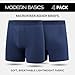Mens Boxer Briefs Pack of 4 Microfiber Boxers for Men Tagless, Moisture Wicking, Breathable Mens Underwear