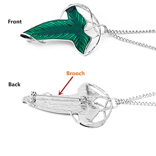 2 Set Lord R. Elven Leaf Pendant Chain Necklace Princess Chain with Box4