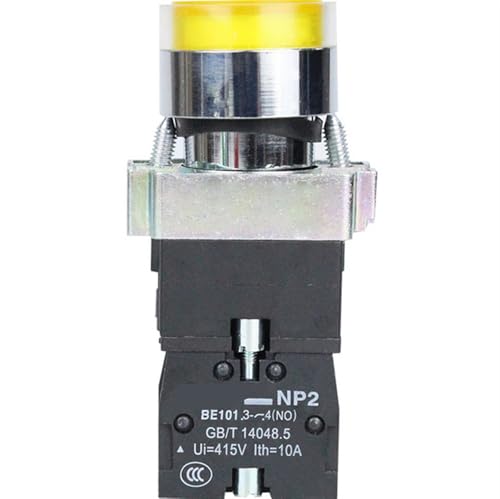 Interruptores pulsadores LED NP2 manuales para cuadros de automatización y paneles de maquinaria