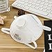 GIKO N95 Respirator Masks - 15Pcs NIOSH Certified Safety Masks Cup Particulate Respirator Mask with Breathing Valve for Adult, Men, Women, White