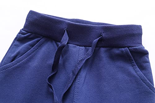 Image of Little Boys Jogger Pants Toddler Boys' Drawstring Elastic Waist Cotton Casual Sweatpants 1PC / 2 PCS Set