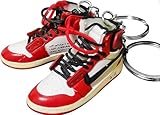 Importados unknown 1 pair of jordan air Keychain with Mini Sneaker Basketball Keychain Gift for Men & Women