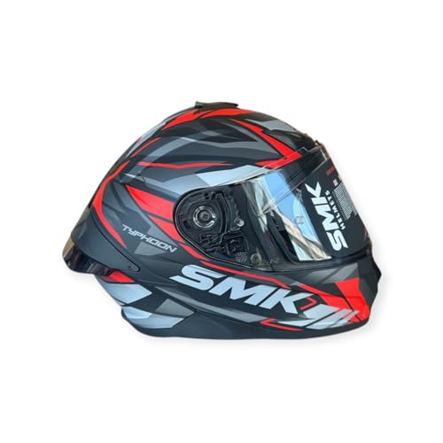 Image of SMK Typhoon Rival Full Face Dual Visor Helmet, Dual Spoiler, ISI DOT ECE 22.06 Certified