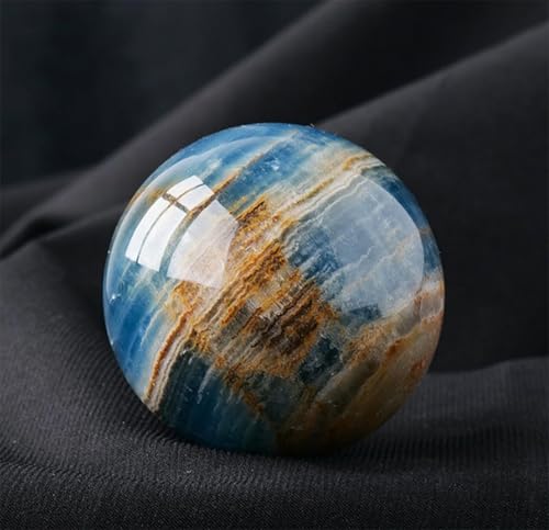 Cristal de lapis-lazuli bleu sous forme de sphère haut de gamme pour intérieur