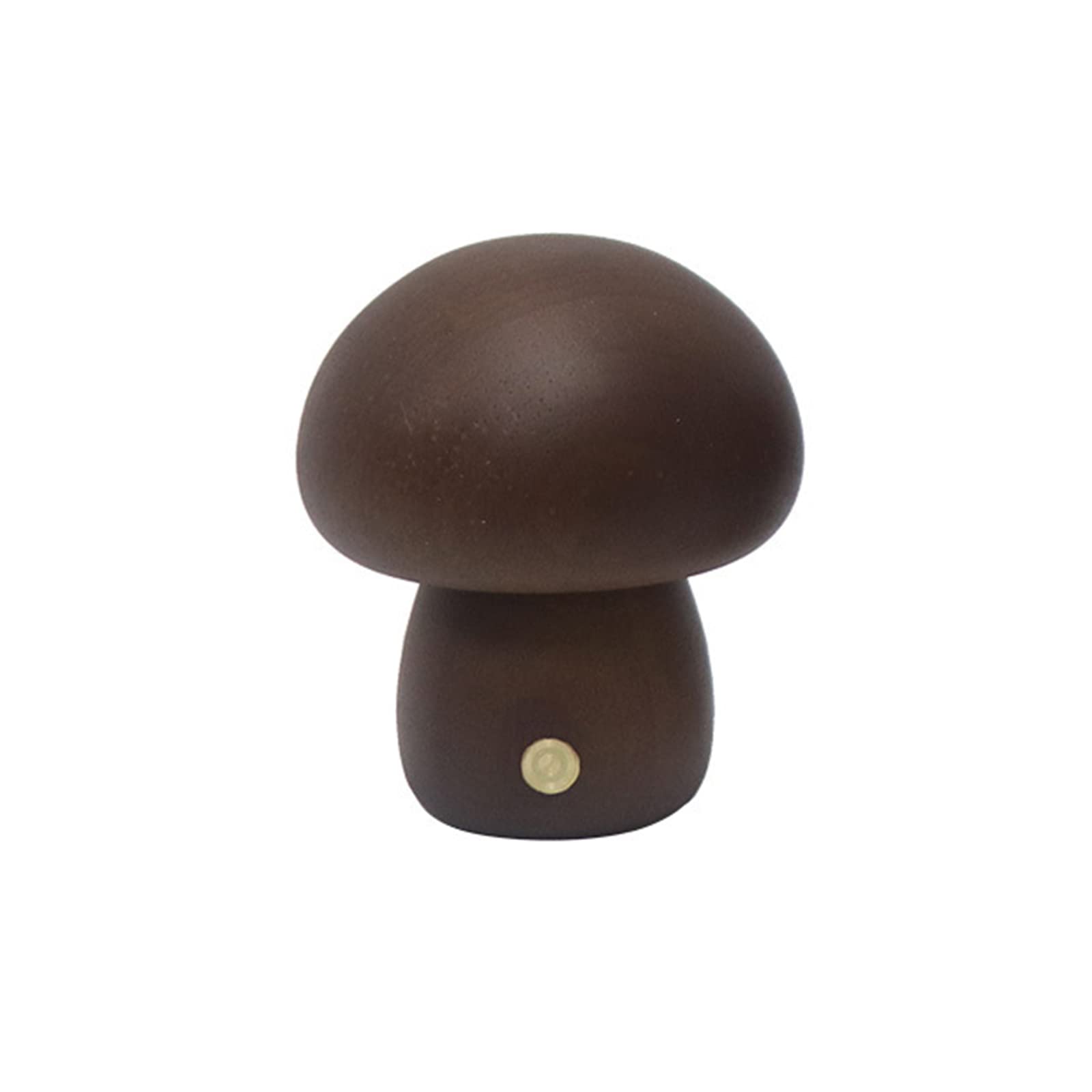 Lampada a Fungo in Legno, Luce Notturna a Mini Fungo, Lampada Portatile Senza Fili, Lampada Notturna a Fungo a LED Dimmerabile, a Batteria Ricaricabile, Lampada da Comodino per(Modello C-Colore Noce