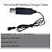 3.7V Lithium Battery Charger Cable with SM-2Pin Plug Universal Compatible RC Car Plane Tank Boat and Other Remote Control Toys for 3.7V Lipo Battery