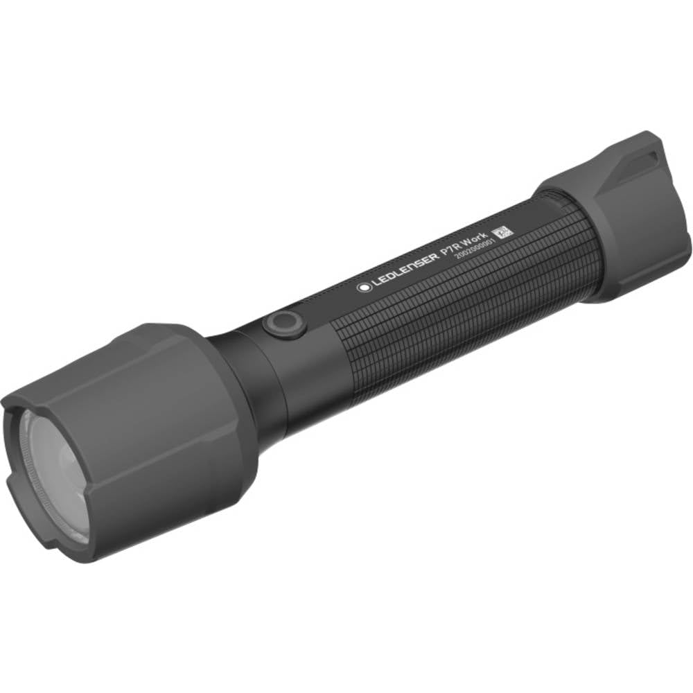 Ledlenser P7R Work Linterna Recargable, 1200 lm, 240 m, Impermeable IP68 | Enfoque ajustable, 219g, hasta 60h de autonomía, protector de goma, CRI alto, ideal para talleres | 2020