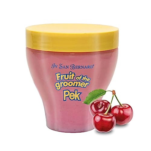 Masque de cerise - Masque pour chien - 250 ml - pour un manteau plus hydraté et tonique - Article d'hygiène pour chiens - Idéal pour cheveux courts - IV San Bernard
