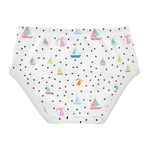Colorful Sailboats Beach Balls Toddler Girls's Underwear 2T 202c12432