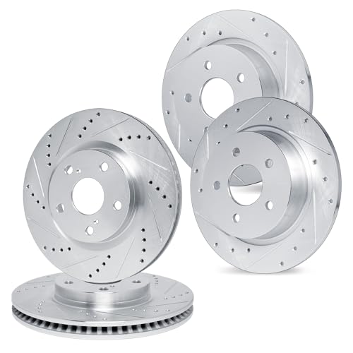 Image of R1 Concepts Front and Rear Brake Rotors Fits 2015-2020 Kia Sorento