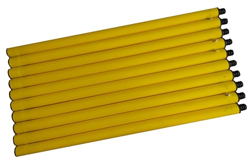 Boje Sport Steckhürdenset - 5 er Set für Koordinationstraining Agility Hundesport Pferdesport Zubehör Lochkegel Fussball Pylone Stangen Lochkegel für Trainingsübungen Trainingszubehör